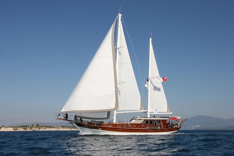 goelette de 4 cabines a vendre Bodrum Turquie