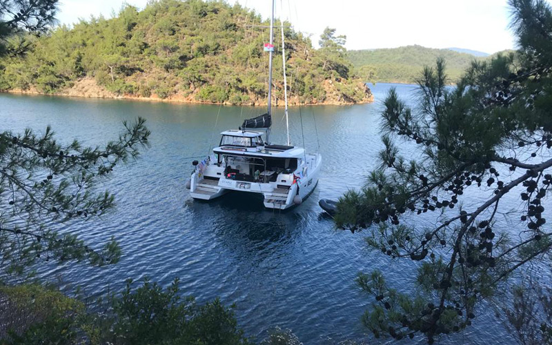 catamaran lagoon 42 for rent Gocek Fethiye Turkey
