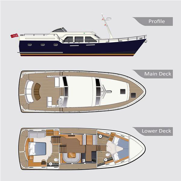 2 cabin motor yacht for sale Turkey